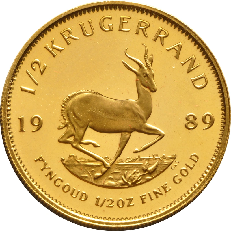 1989 Proof Half Ounce Krugerrand Gold Coin only