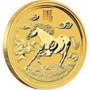 2014 Twentieth Ounce Year of the Horse Gold Coin