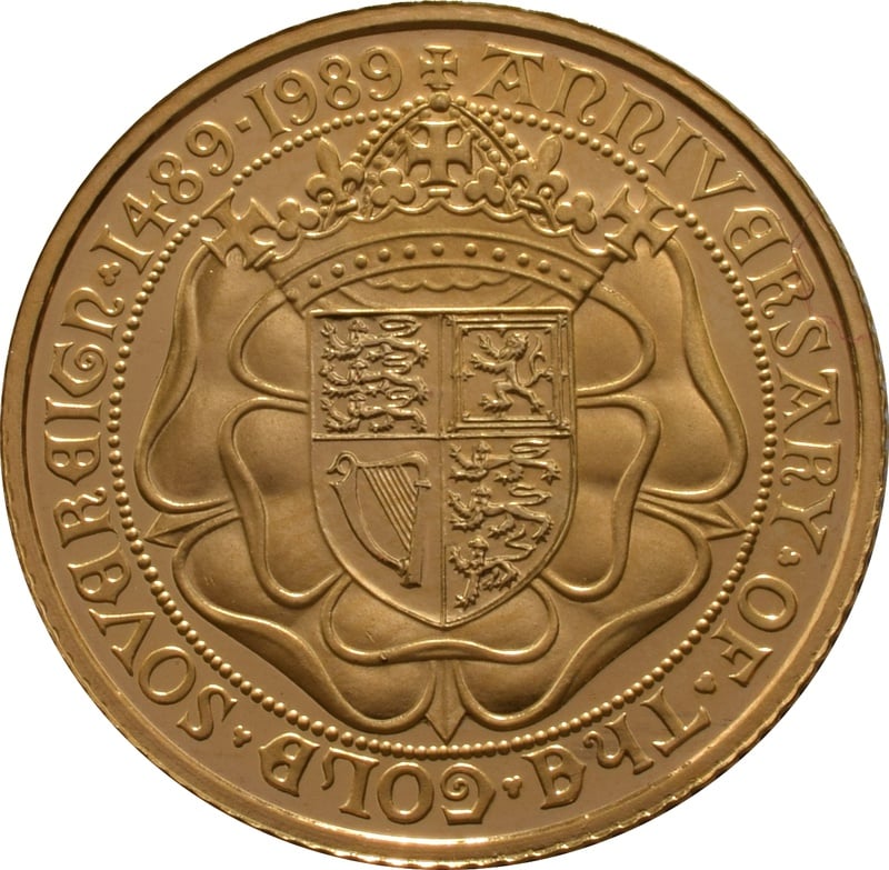 1989 Gold Half Sovereign Elizabeth II - Proof no box