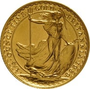 1989 Quarter Ounce Britannia Gold Coins