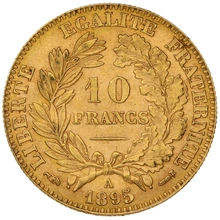 10 French Francs Gold Coin Ceres Third Republic