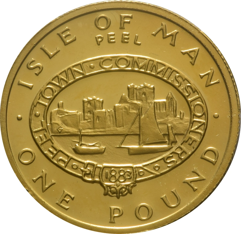 1983 Gold £1 Manx Town Series - Peel