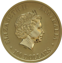 2010 Australian Kangaroo Gold Nugget Coin 1oz