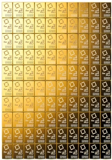 100 x 1g Gold Bar Valcambi CombiBar