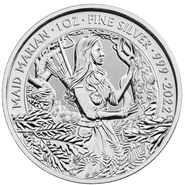 2022 Maid Marian Myths & Legends 1oz Silver Coin