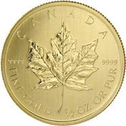 2014 Half Ounce Gold Canadian Maple