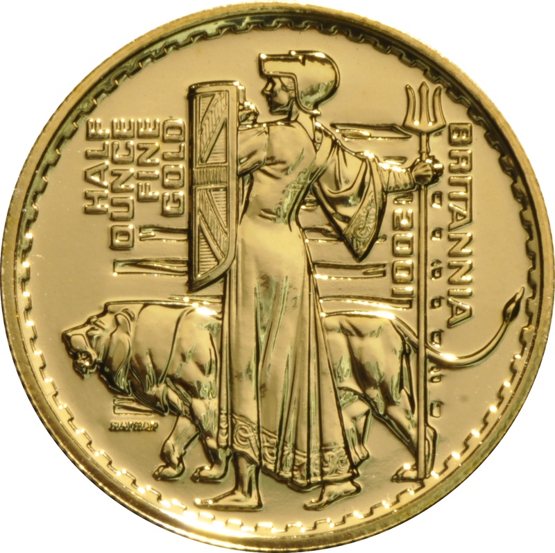2001 Half Ounce Britannia Gold Coin