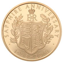 2018 Proof Gold Crown £5 Coin 65th Anniversary of the Queen's Coronation Boxed