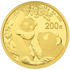 2021 15g Chinese Panda Gold Coin