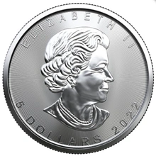 2022 Canadian Silver Maple Leaf Coin 1oz