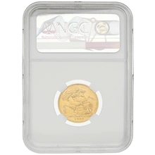 1895 Gold Sovereign Coin Queen Victoria Old Head Sydney NGC AU58