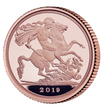 2019 Proof Quarter Sovereign Boxed