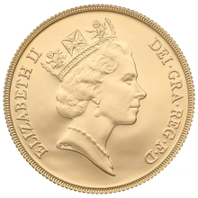 1987 £2 Two Pound Double Sovereign Proof Gold Coin Boxed