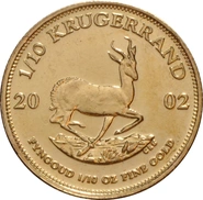 2002 1/10oz Krugerrand Gold Coin