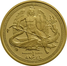 2009 1oz Gold Isle of Man Angel