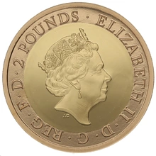2018 £2 Two Pound Proof Gold Coin RAF Centenary Vulcan Boxed
