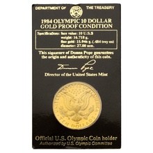 American Gold Commemorative $10 1984 L.A. Olympics - Proof Boxed