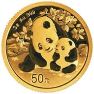 3 Gram Gold Panda Coins