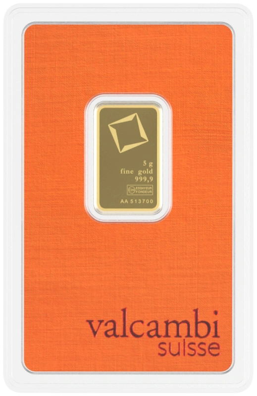 Valcambi 5 Gram Gold Bar