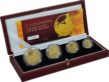 2005 Proof Britannia Gold 4-Coin Boxed Set