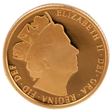 2016 Proof Gold Quarter Sovereign Butler Effigy
