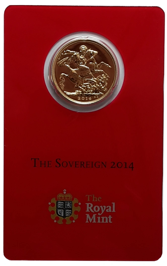 2014 Gold Sovereign - Elizabeth II Fourth Head - India