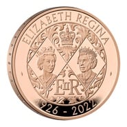 2022 - Gold £5 Proof Crown, Her Majesty Queen Elizabeth II Boxed