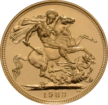 Gold Proof 1983 Sovereign Boxed