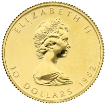 1982 1/4oz Canadian Maple Leaf Gold Coin