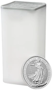 Tube of 25 2025 Britannia One Ounce Silver Coins