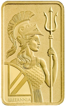 10g Gold Bar Britannia Minted