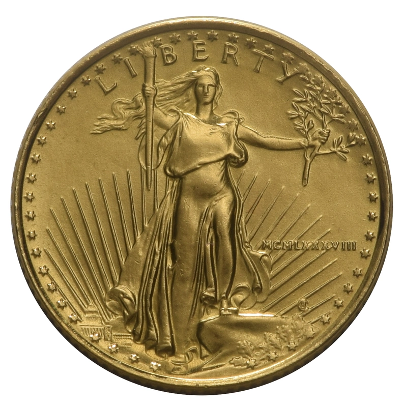 1988 1/10oz American Eagle Gold Coin MCMLXXXVIII