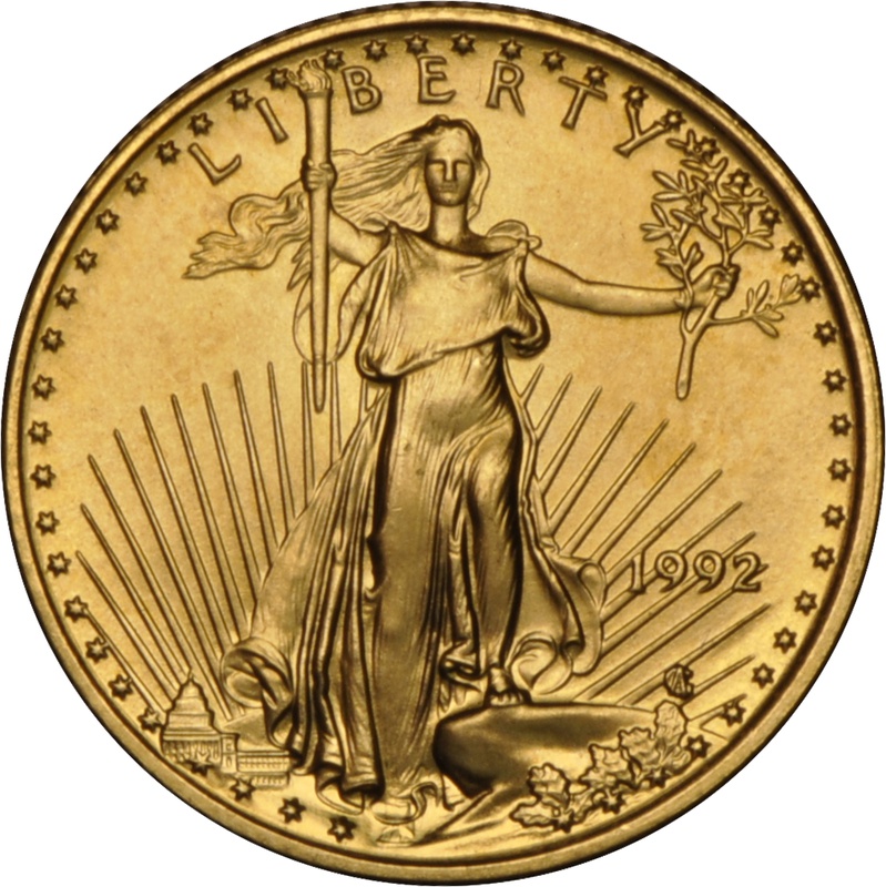 1992 Tenth Ounce Eagle Gold Coin
