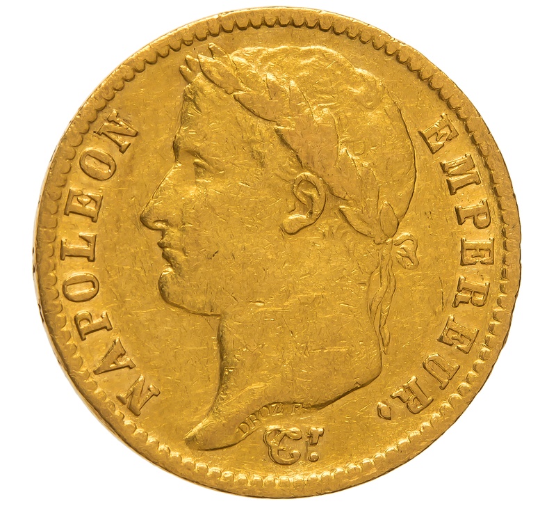 Buy 1814 Gold Twenty French Franc Coin From Bullionbypost From 63520