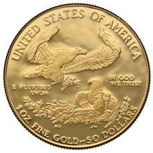 1986 American Eagle Proof One Ounce Gold Coin MCMLXXXVI Boxed