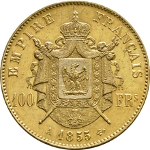 100 French Francs - Bare Head