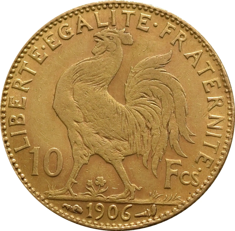 10 French Francs - Rooster