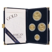 2002 Proof Gold Eagle 4-Coin Set Boxed