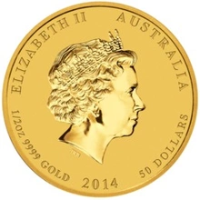 2014 Half Ounce Year of the Horse Gold Coin
