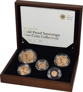 2012 Gold Proof Sovereign Five Coin Set