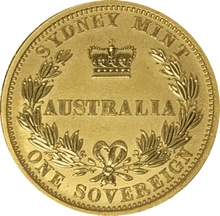 2005 Gold Sovereign Elizabeth II Old Head Sydney Mint