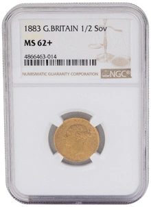 1883 Half Sovereign - NGC MS62+ | BullionByPost - From $1,564