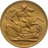 1906 Gold Sovereign - King Edward VII - London