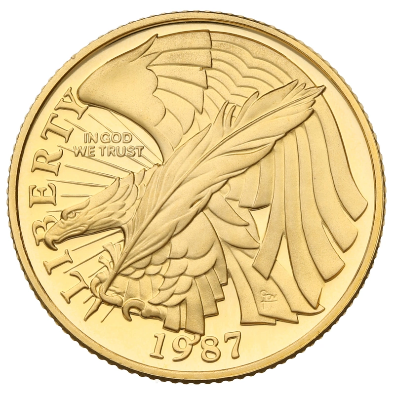 1987 Proof Bicentenary of the Constitution - American Gold Commemorative $5
