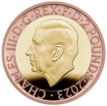 2023 - JRR Tolkien Gold £2 Proof Coin Boxed