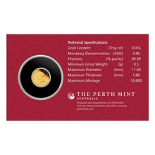 2026 0.5g Perth Mint Year of the Horse Proof Gold Coin