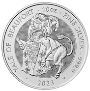 2023 Yale of Beaufort - Tudor Beasts 10oz Silver Coin