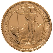 1987 Tenth Ounce Proof Britannia Gold Coin