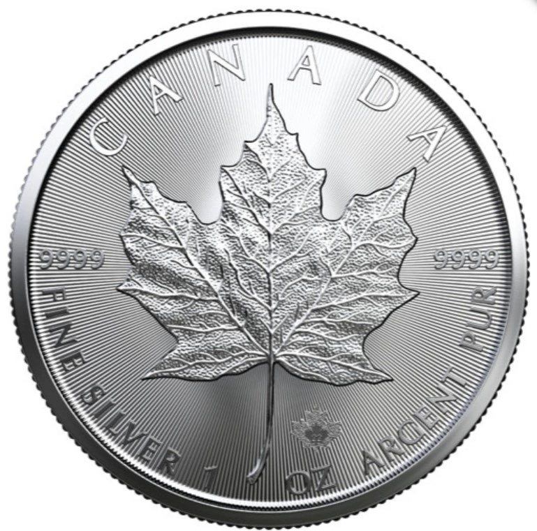 2022 Canadian Silver Maple Leaf Coin 1oz