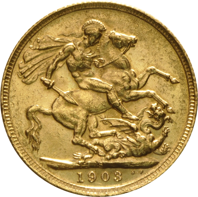 【ギフ_包装】 - VII Edward King - Sovereign Gold 1903 S $1,066 - コレクション